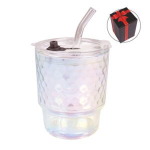 Glass Mug with Lid (FM4389)