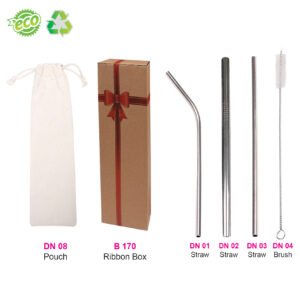 AD Drinkware & Container Series - Straw Set (4 in 1) (FCS205)
